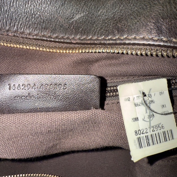 Yves Saint Laurent Men’s Muse Chocolate Leather Large Duffle/Carry On Bag - Picture 10 of 16